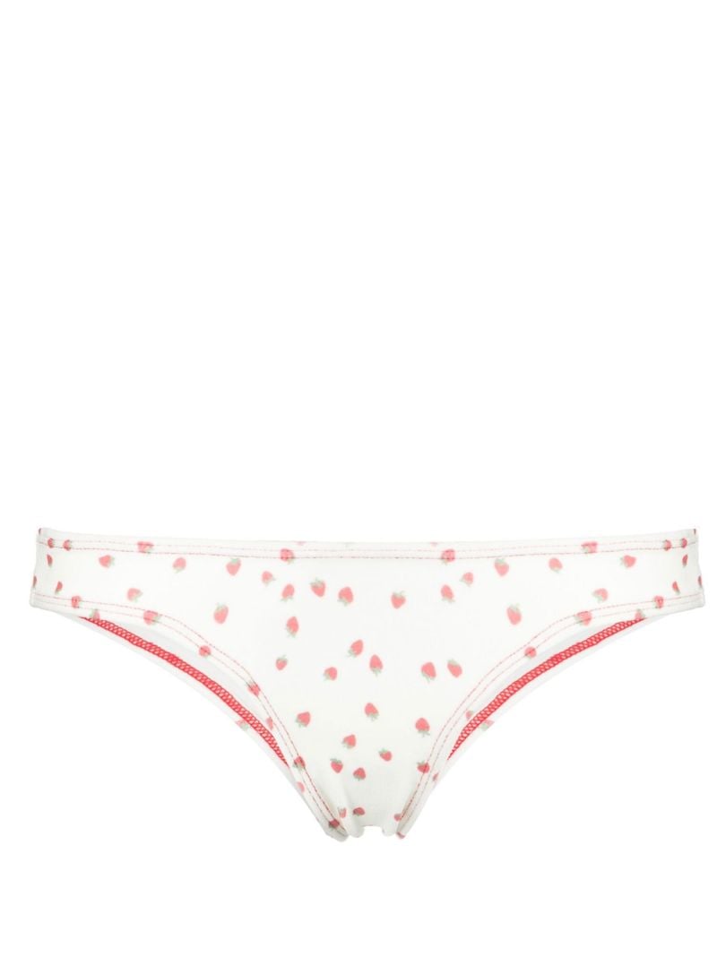 Pink Katarina Floral Terry Bikini Bottoms