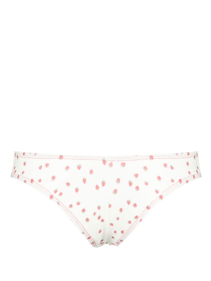 Pink Katarina Floral Terry Bikini Bottoms