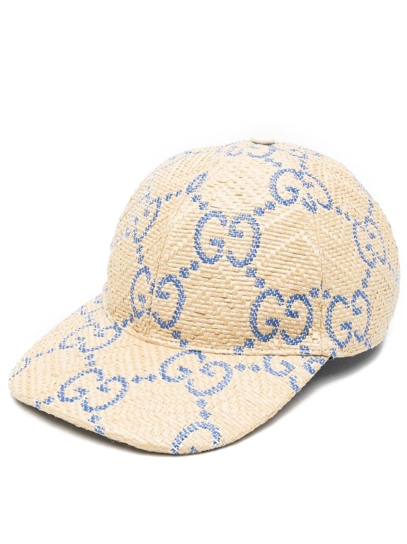 Neutral Gg Supreme Raffia Baseball Hat