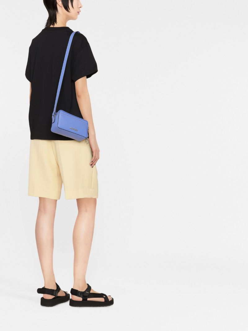 Black Logo-patch Short-sleeved T-shirt Set