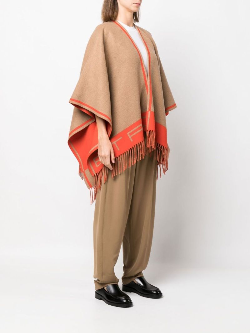 Neutral Logo Jacquard Cape