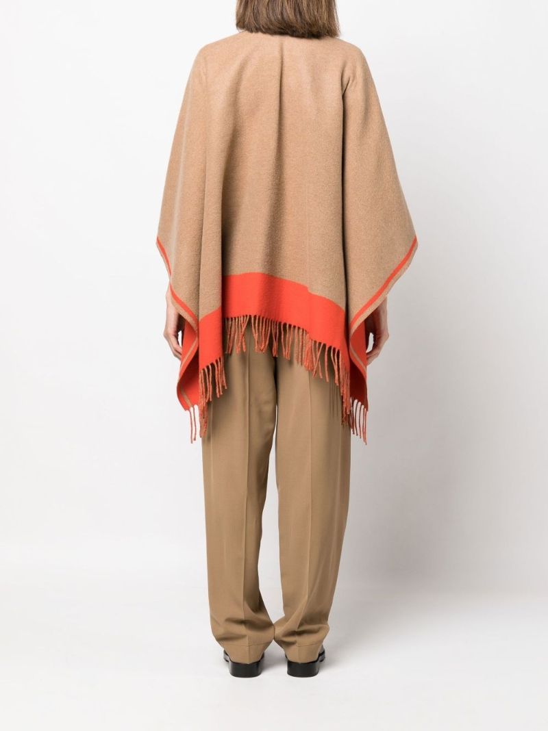 Neutral Logo Jacquard Cape