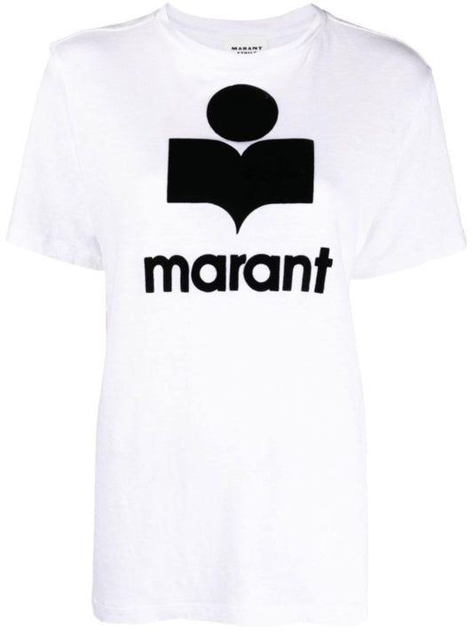 White Koldi Logo Linen T-shirt