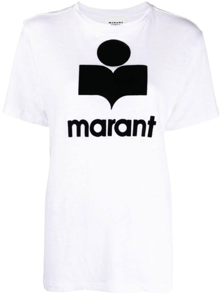 White Koldi Logo Linen T-shirt