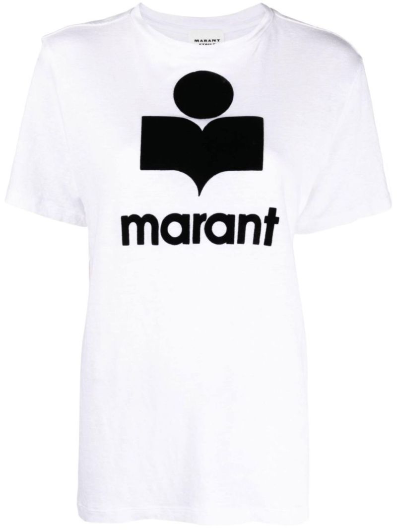 White Koldi Logo Linen T-shirt