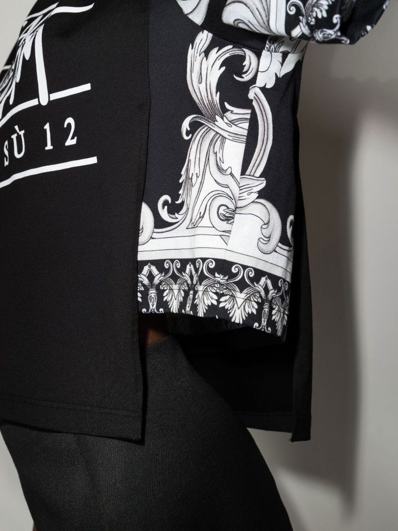 Black Top Tee Dream Logo Cropped T-shirt