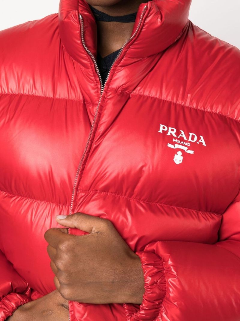 Red Re-nylon Padded Jacket