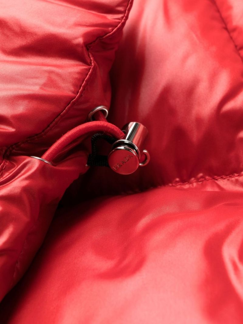 Red Re-nylon Padded Jacket