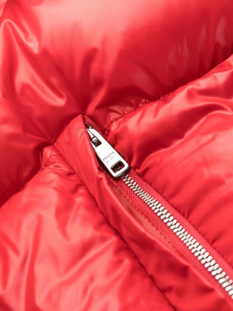 Red Re-nylon Padded Jacket
