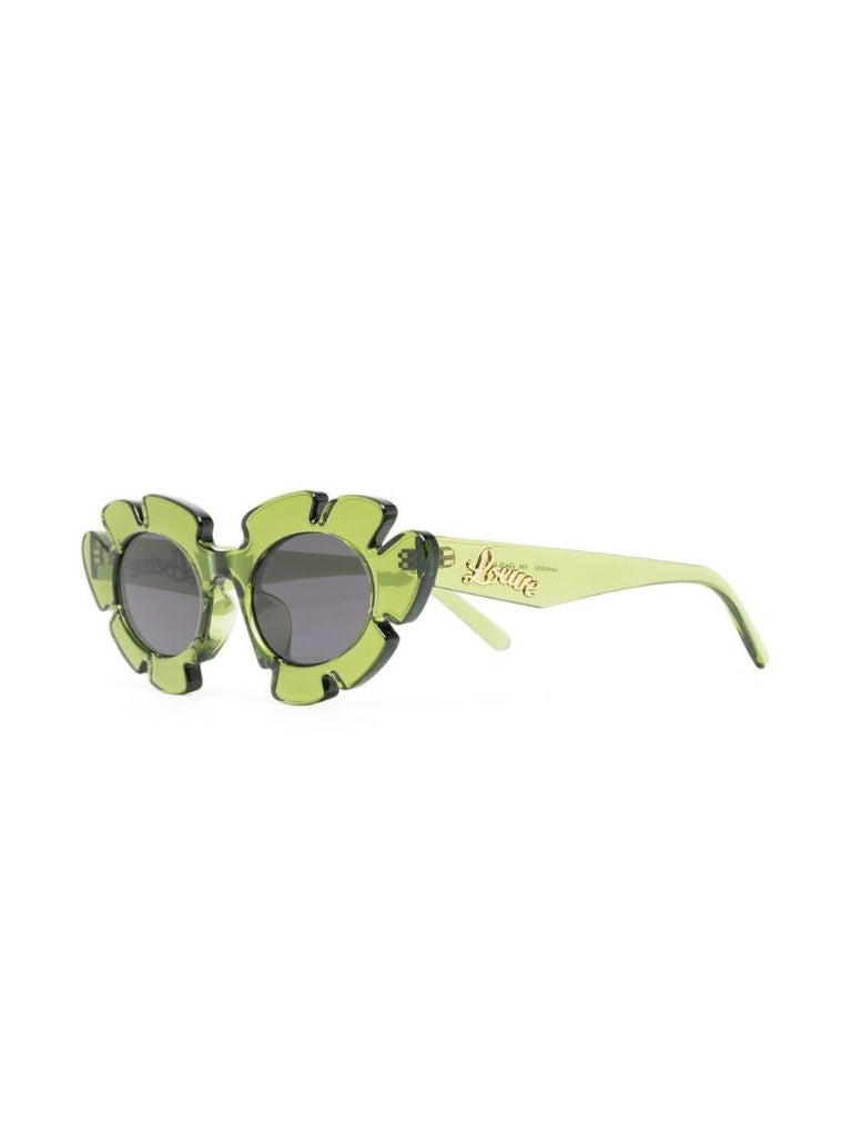 Green Paula's Ibiza Flower Sunglasses
