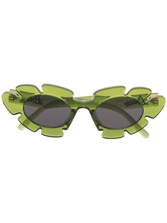 Green Paula's Ibiza Flower Sunglasses
