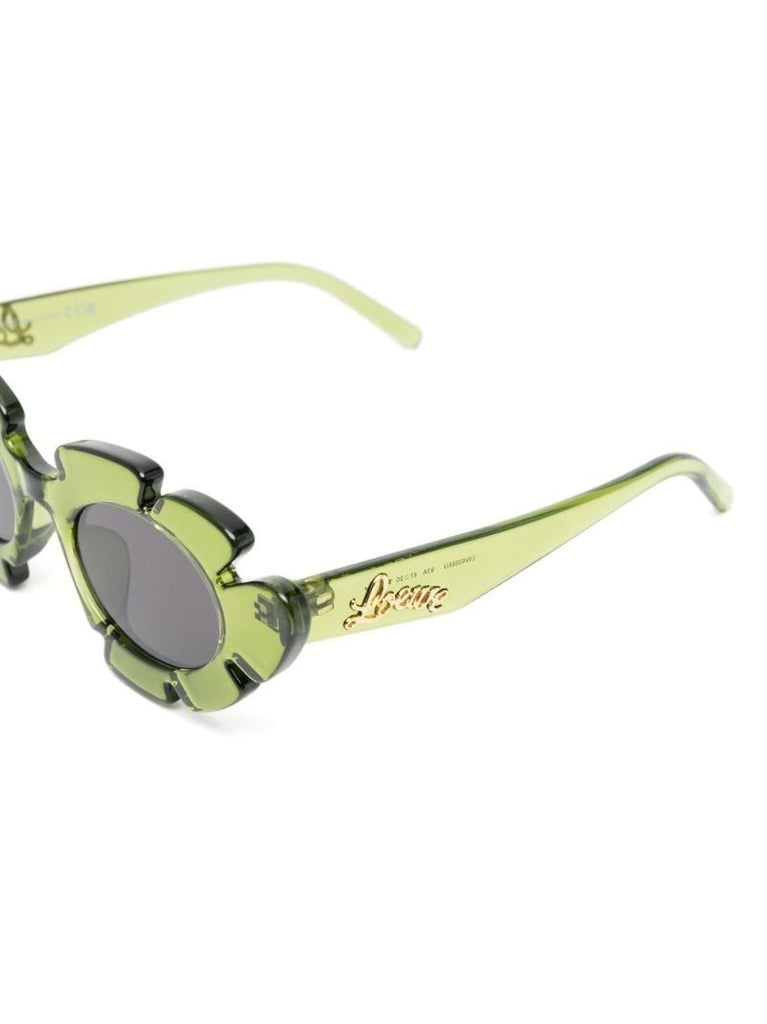 Green Paula's Ibiza Flower Sunglasses