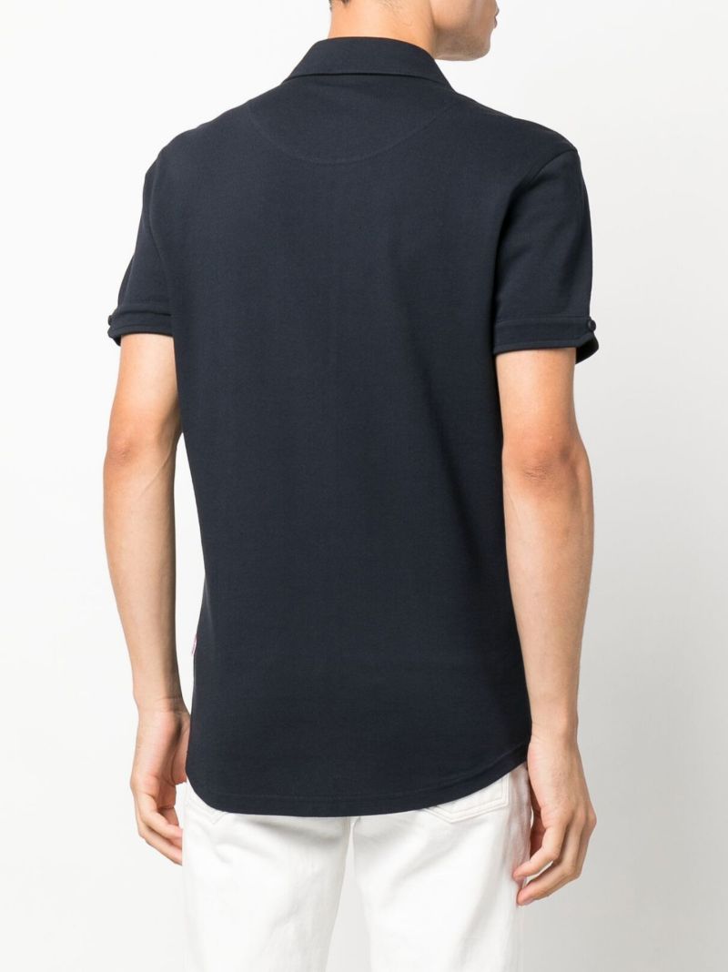 Black Sebastian Cotton Polo Shirt