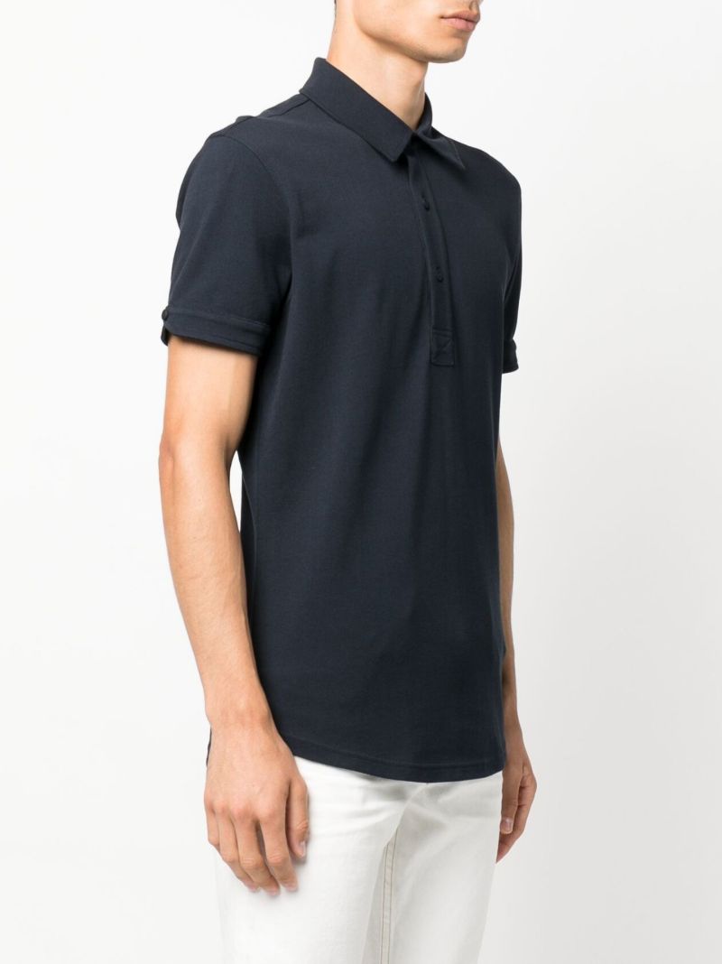 Black Sebastian Cotton Polo Shirt