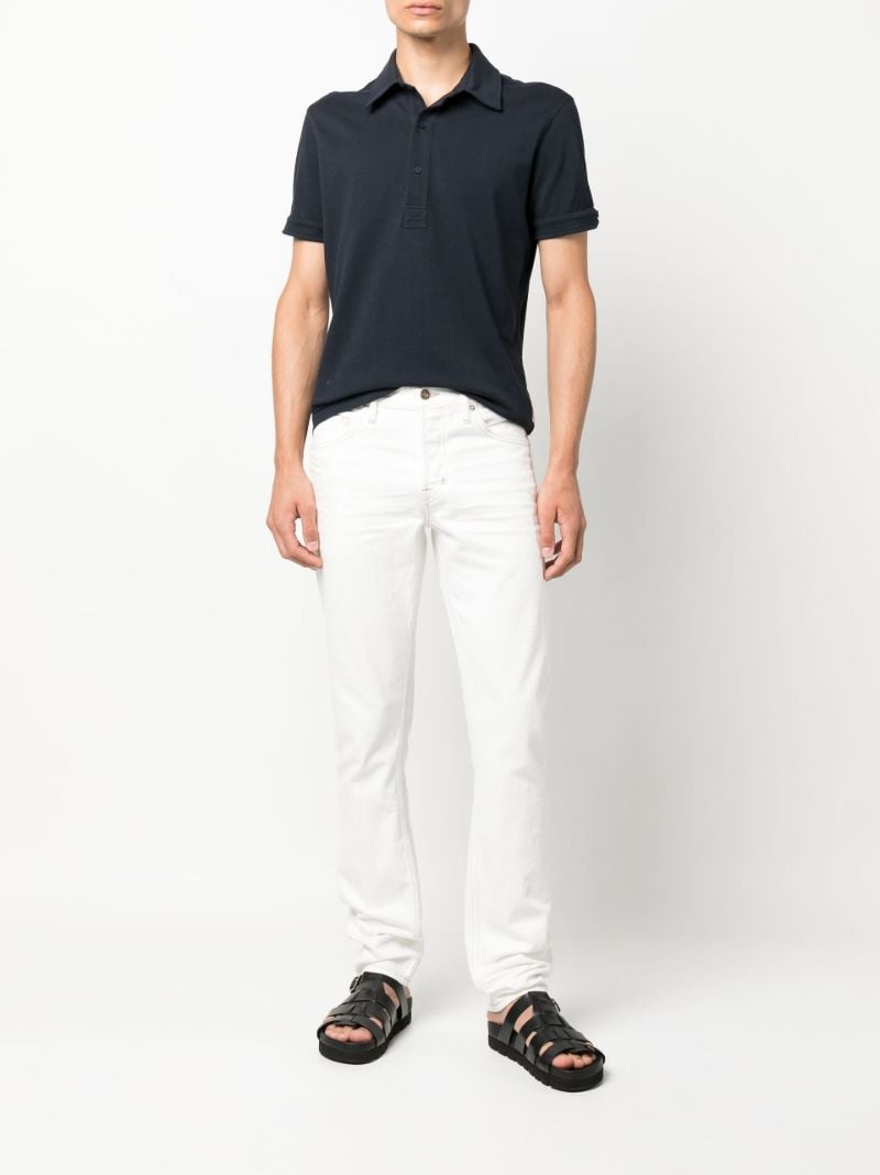 Black Sebastian Cotton Polo Shirt