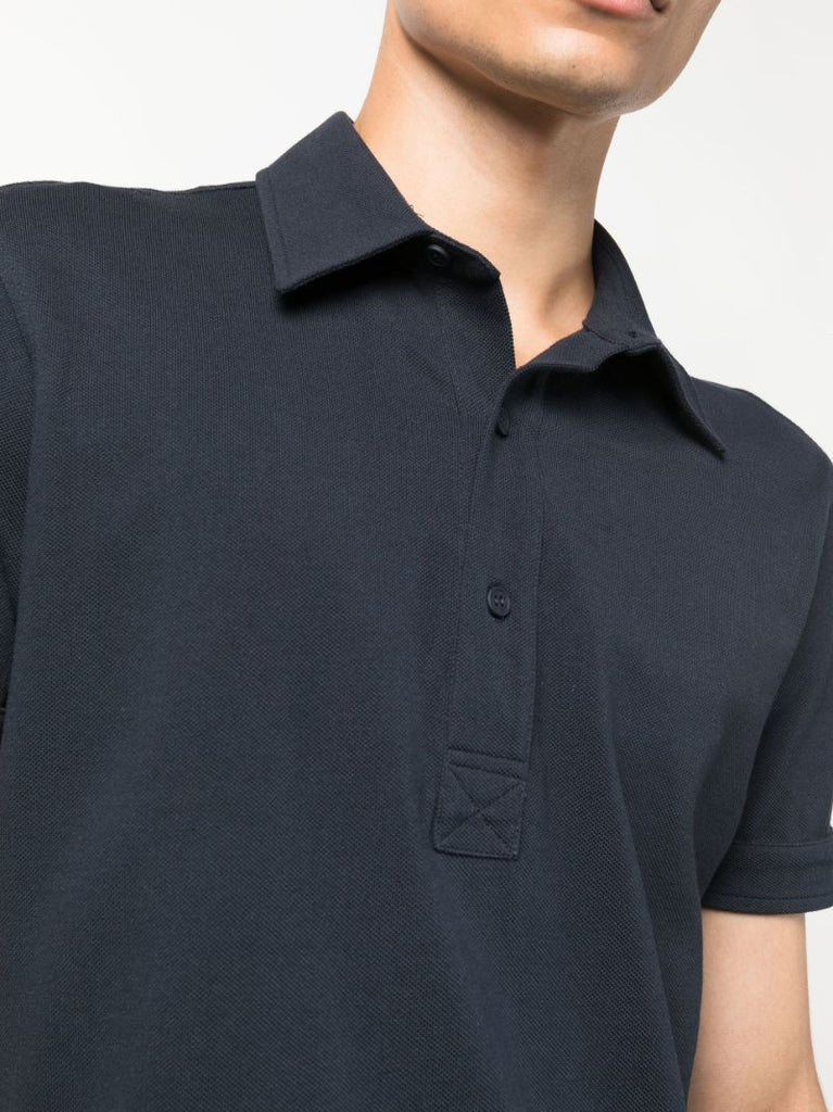 Black Sebastian Cotton Polo Shirt