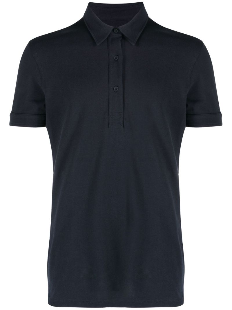 Black Sebastian Cotton Polo Shirt