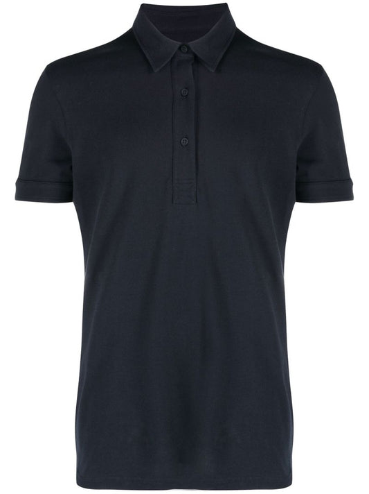 Black Sebastian Cotton Polo Shirt