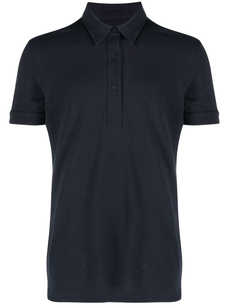 Black Sebastian Cotton Polo Shirt