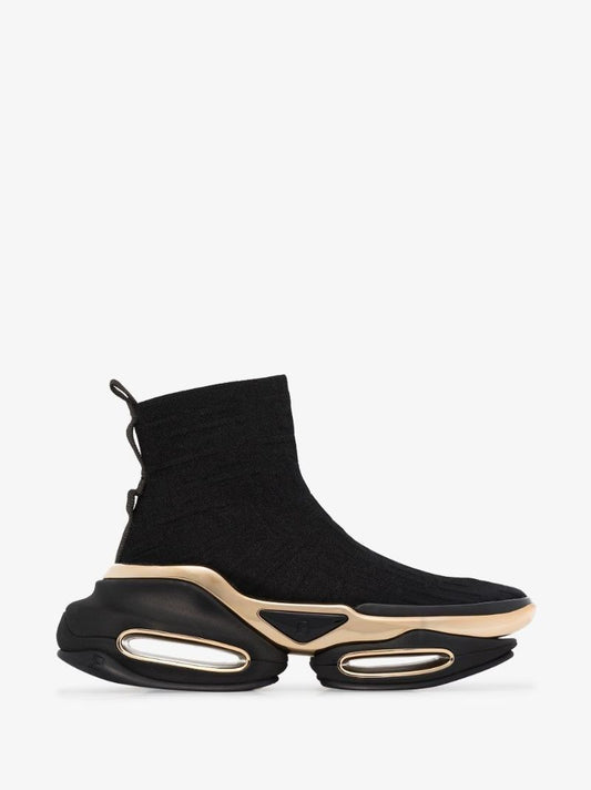 Black B-bold Monogram High Top Sneakers
