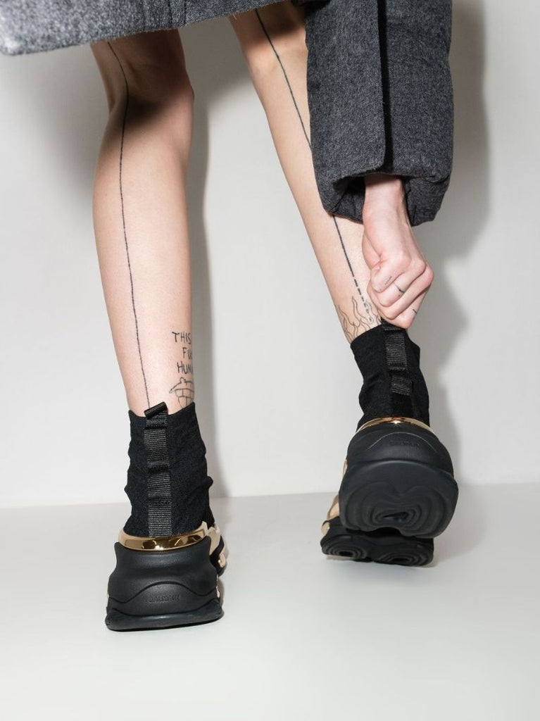 Black B-bold Monogram High Top Sneakers