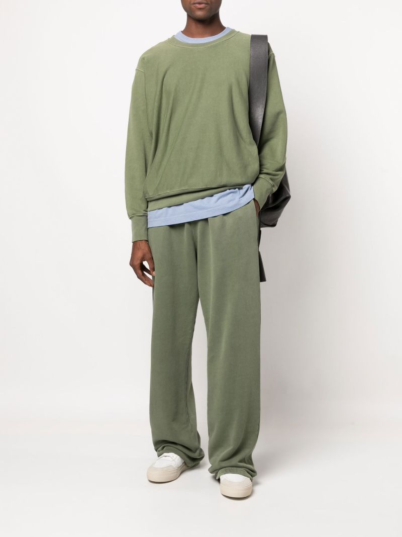 Green Heavyweight Textured Cotton Sweatshirt