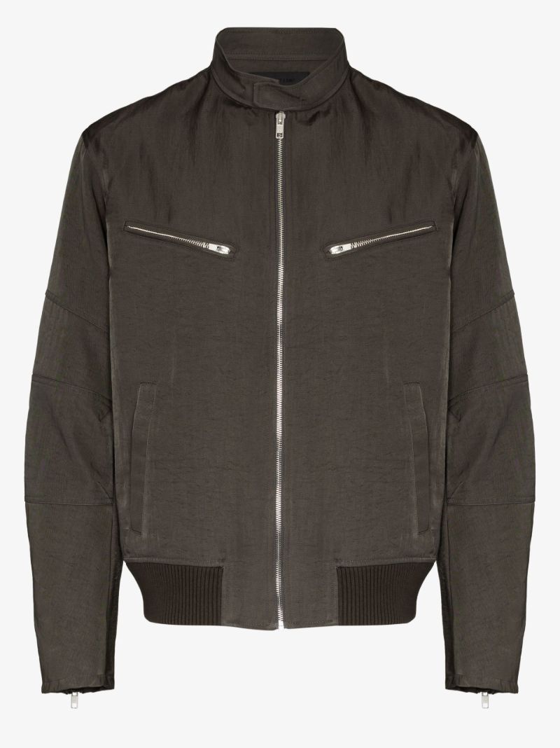 Green Moto Flight Jacket