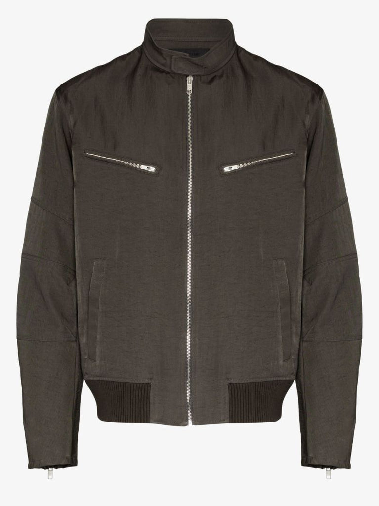 Green Moto Flight Jacket
