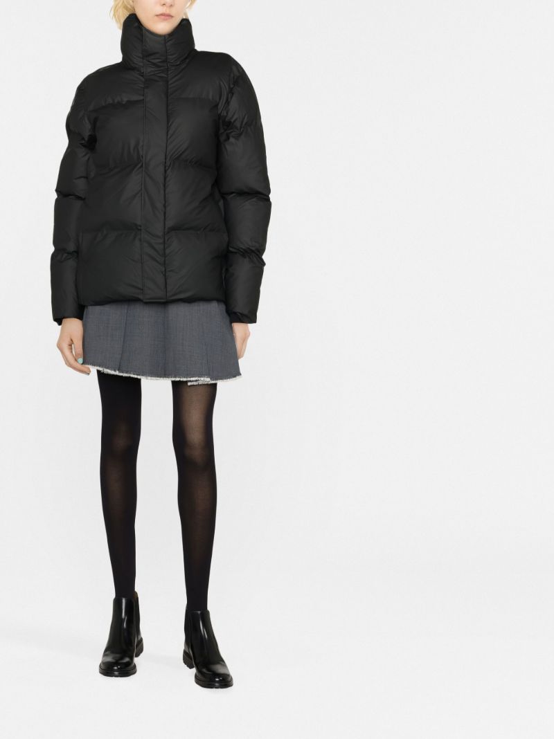 Black Boxy Puffer Jacket