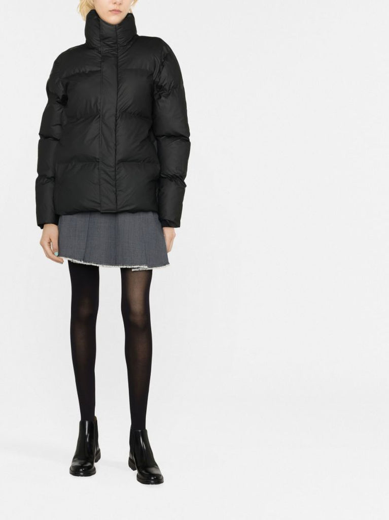 Black Boxy Puffer Jacket