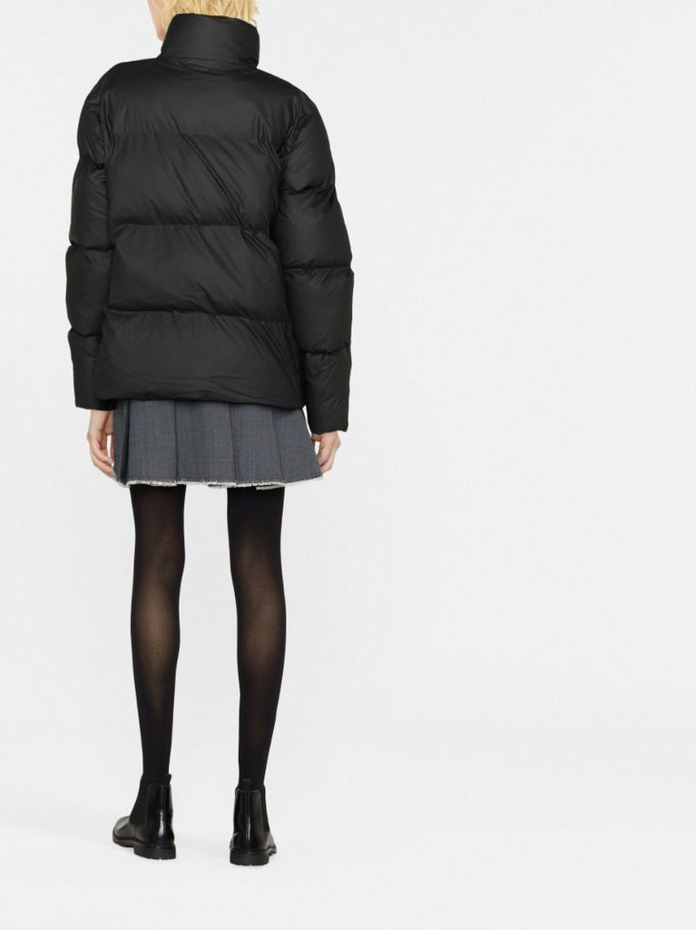 Black Boxy Puffer Jacket