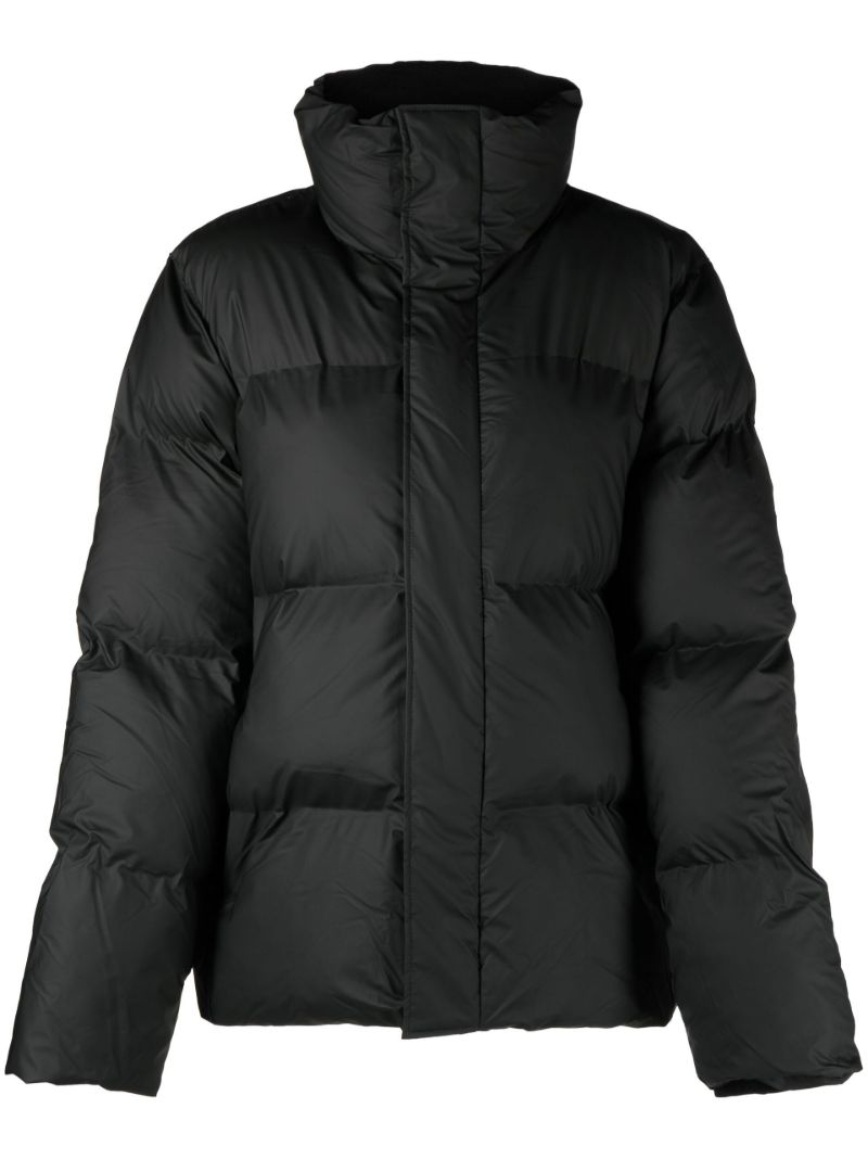 Black Boxy Puffer Jacket