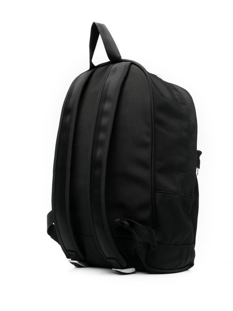 Black Kampus Tiger Canvas Backpack