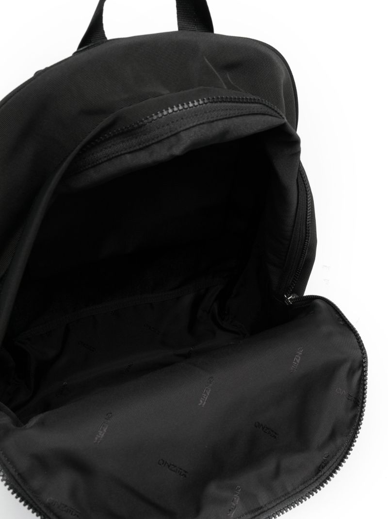 Black Kampus Tiger Canvas Backpack