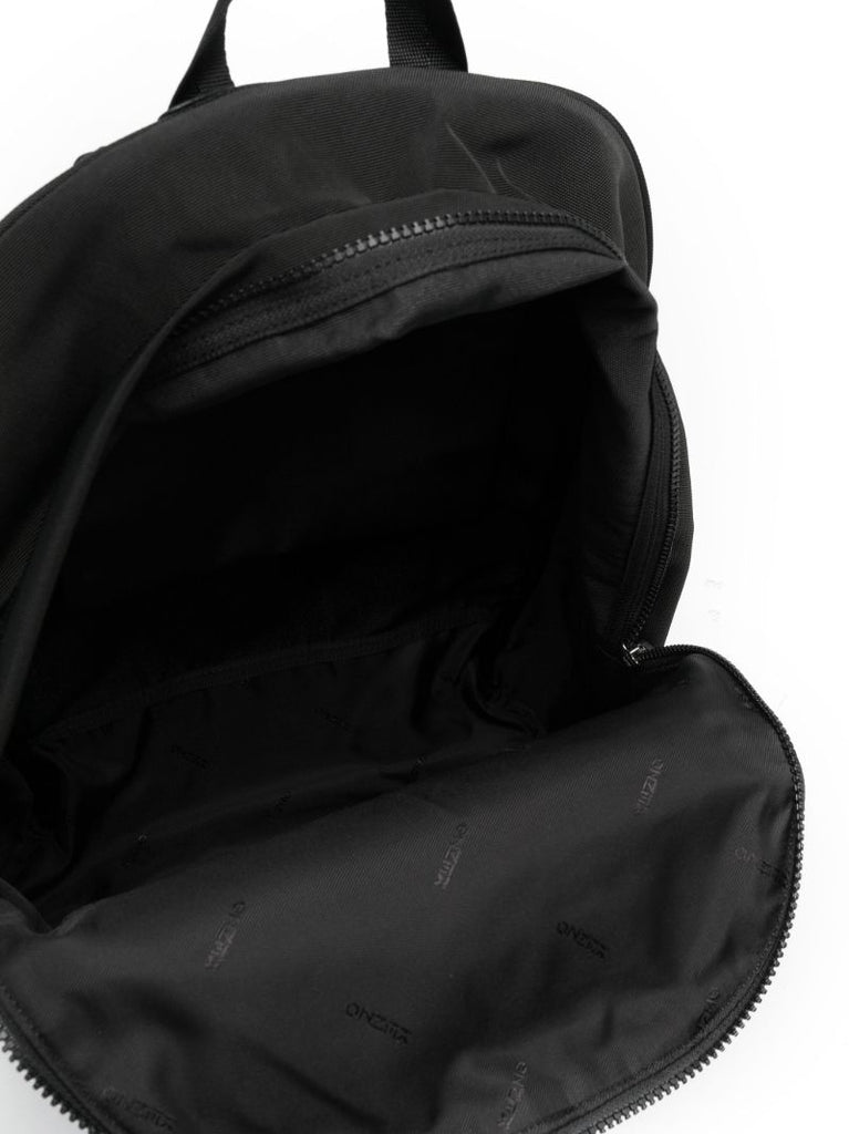 Black Kampus Tiger Canvas Backpack