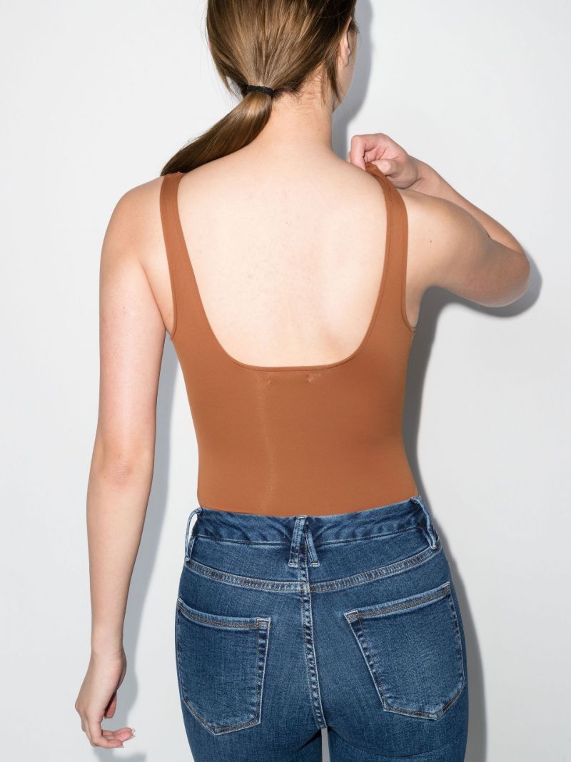 Brown Core Scuba Bodysuit