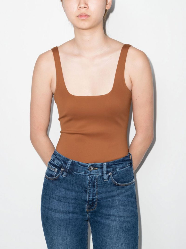 Brown Core Scuba Bodysuit