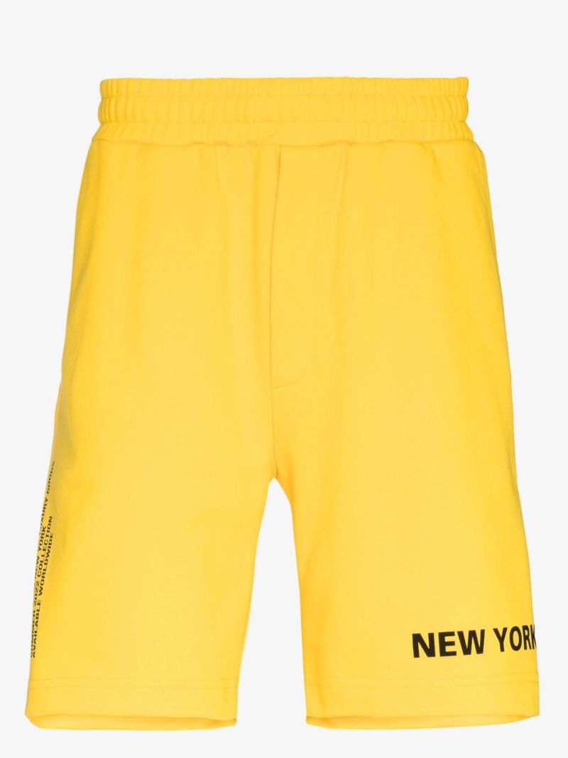 Yellow New York Taxi Cotton Shorts