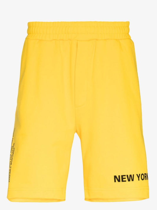 Yellow New York Taxi Cotton Shorts