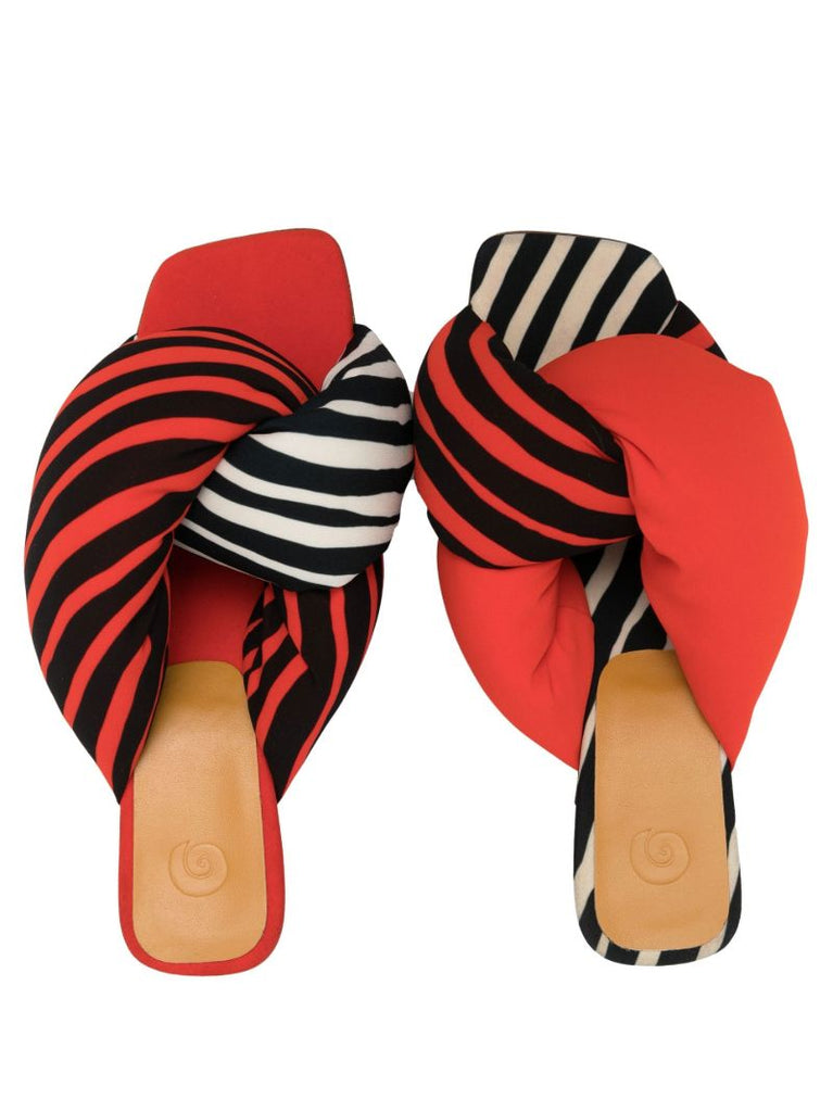 Momber Striped 70 Mules