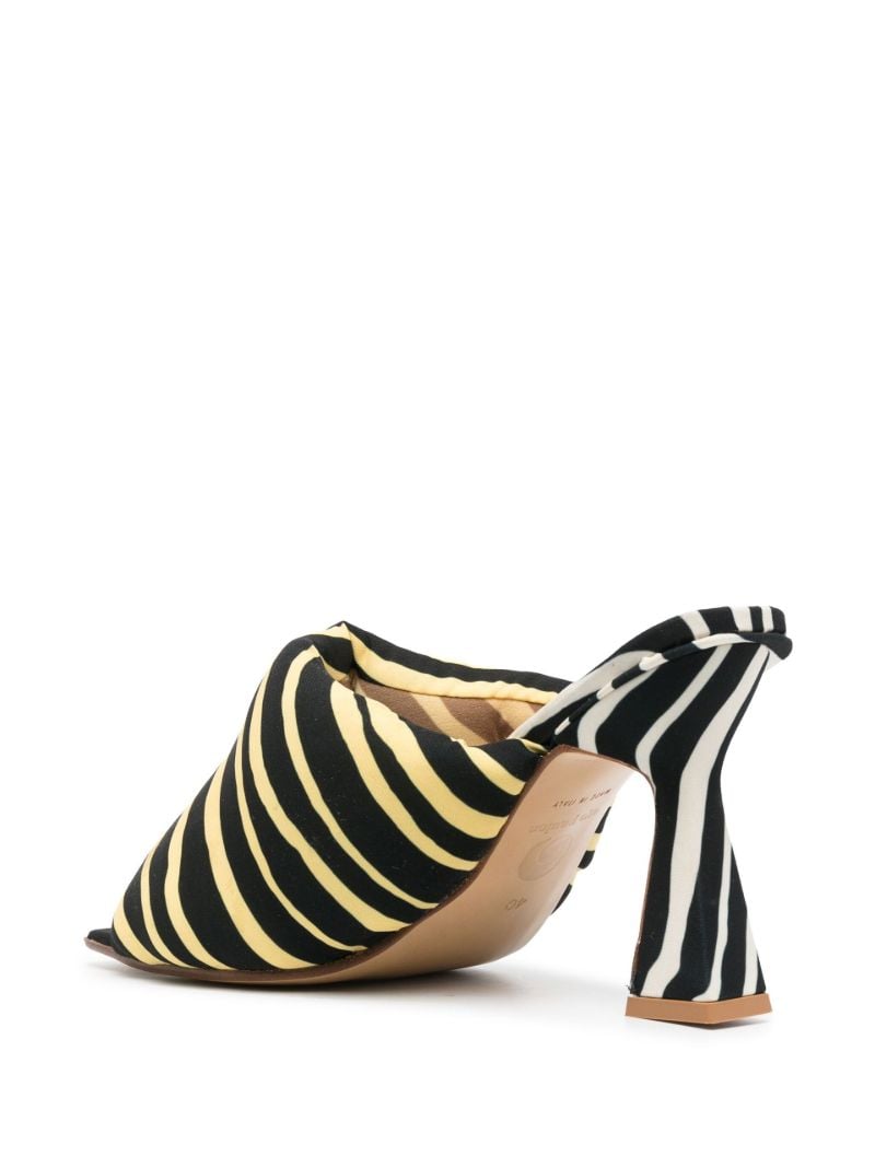 Yellow Euan 100 Striped Mules