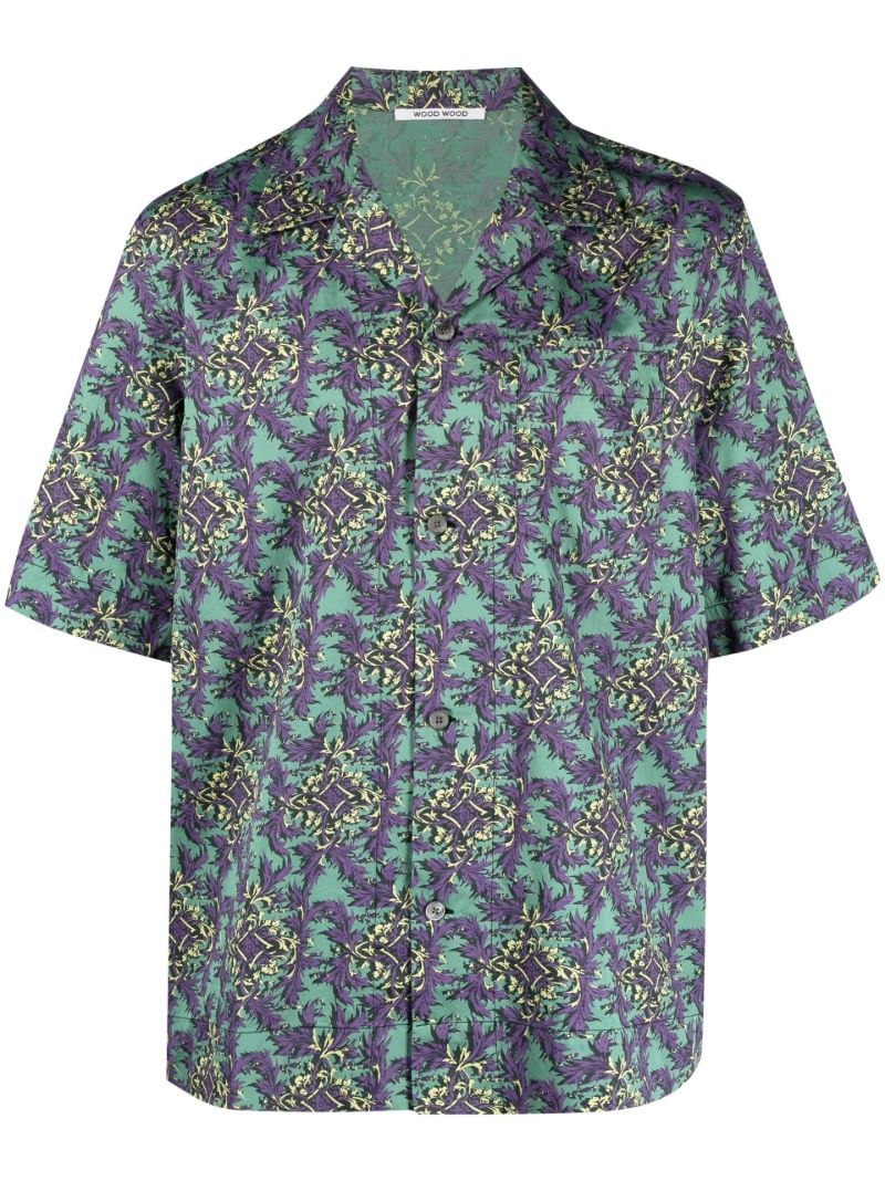 Green Johan Printed Short Sleeve Shirt