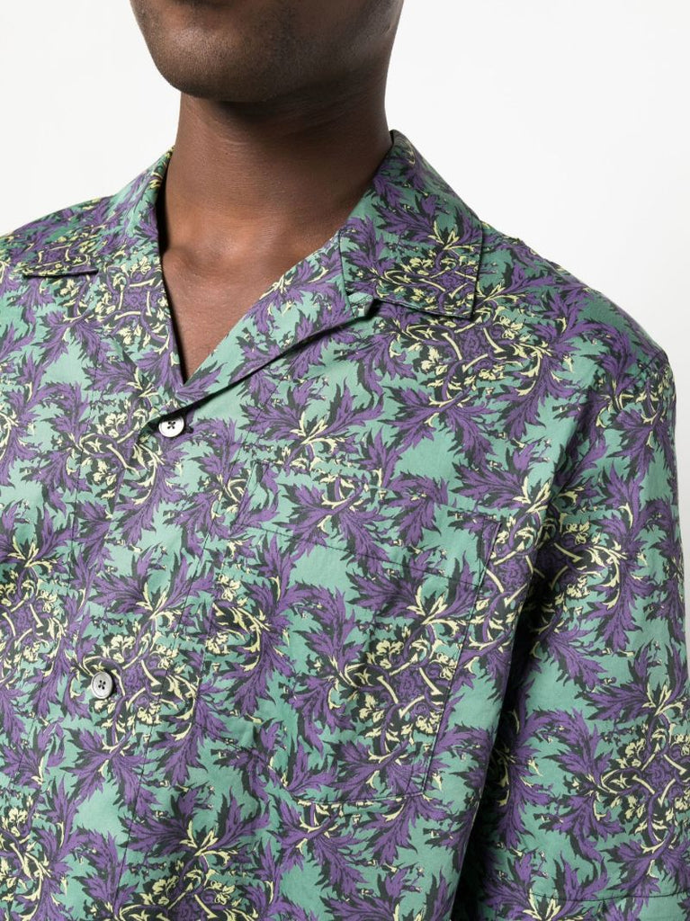 Green Johan Printed Short Sleeve Shirt