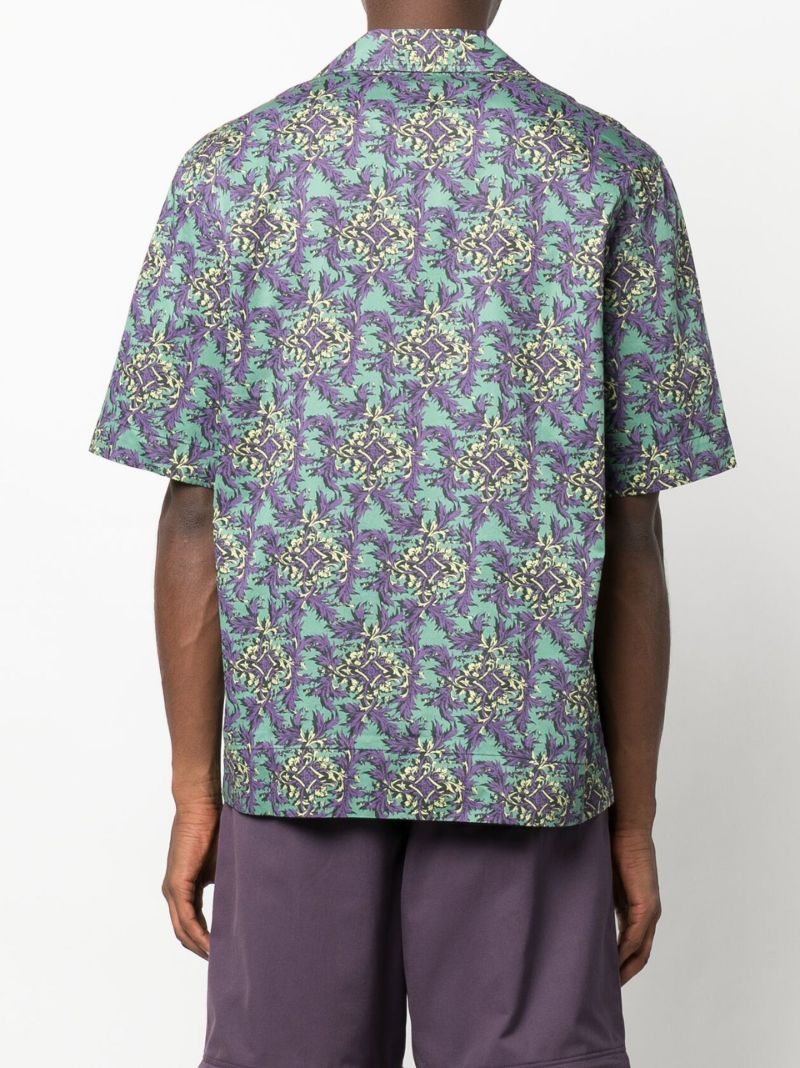 Green Johan Printed Short Sleeve Shirt