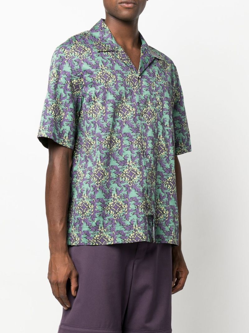 Green Johan Printed Short Sleeve Shirt