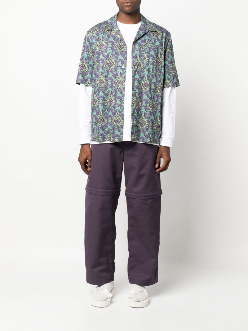 Green Johan Printed Short Sleeve Shirt