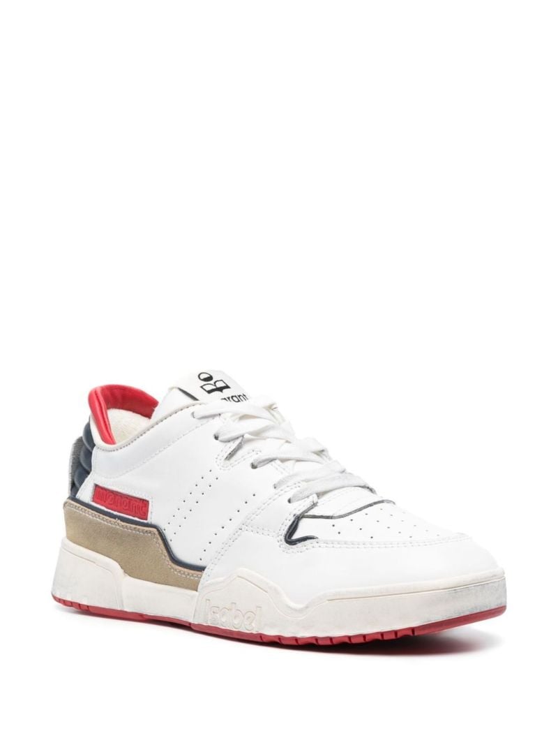 White Emree Leather Sneakers