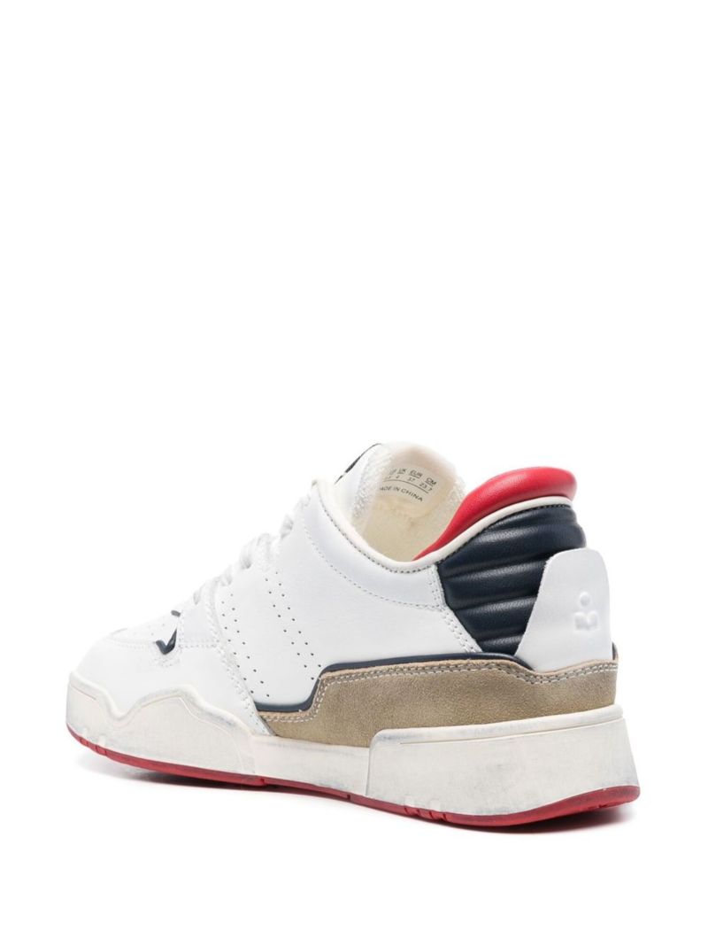 White Emree Leather Sneakers