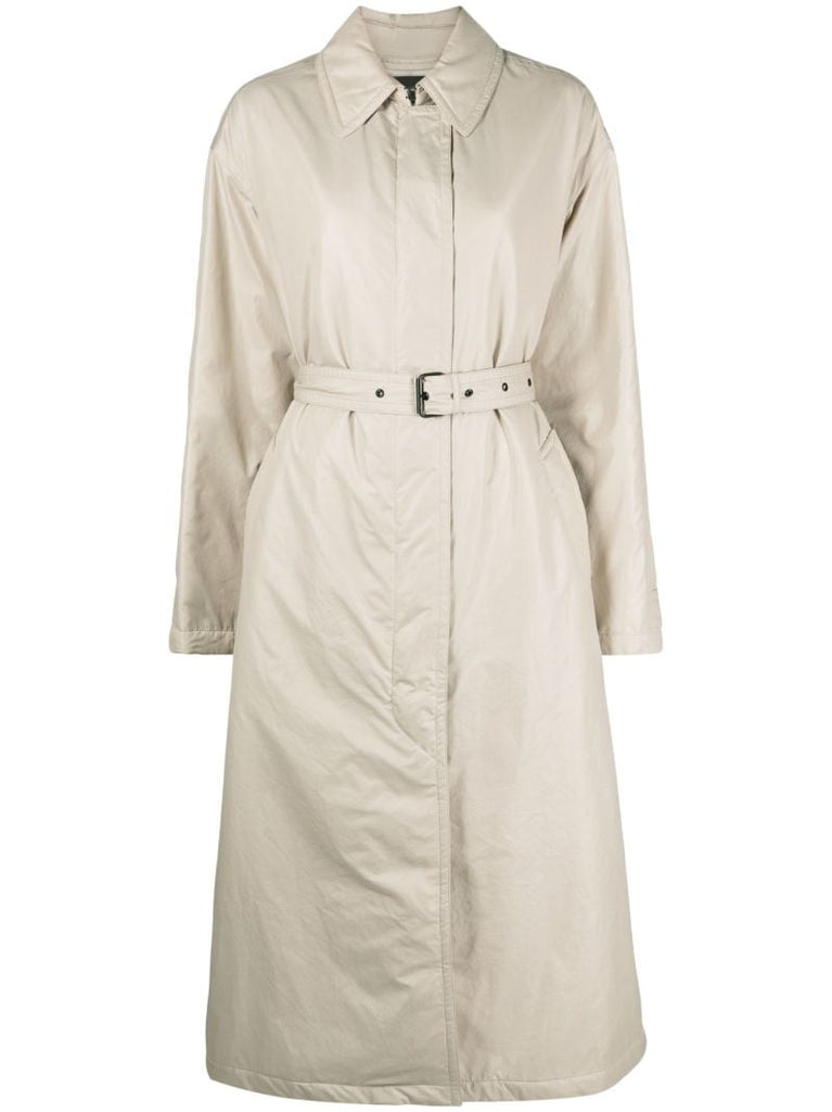Neutral Crisley Belted Trench Coat