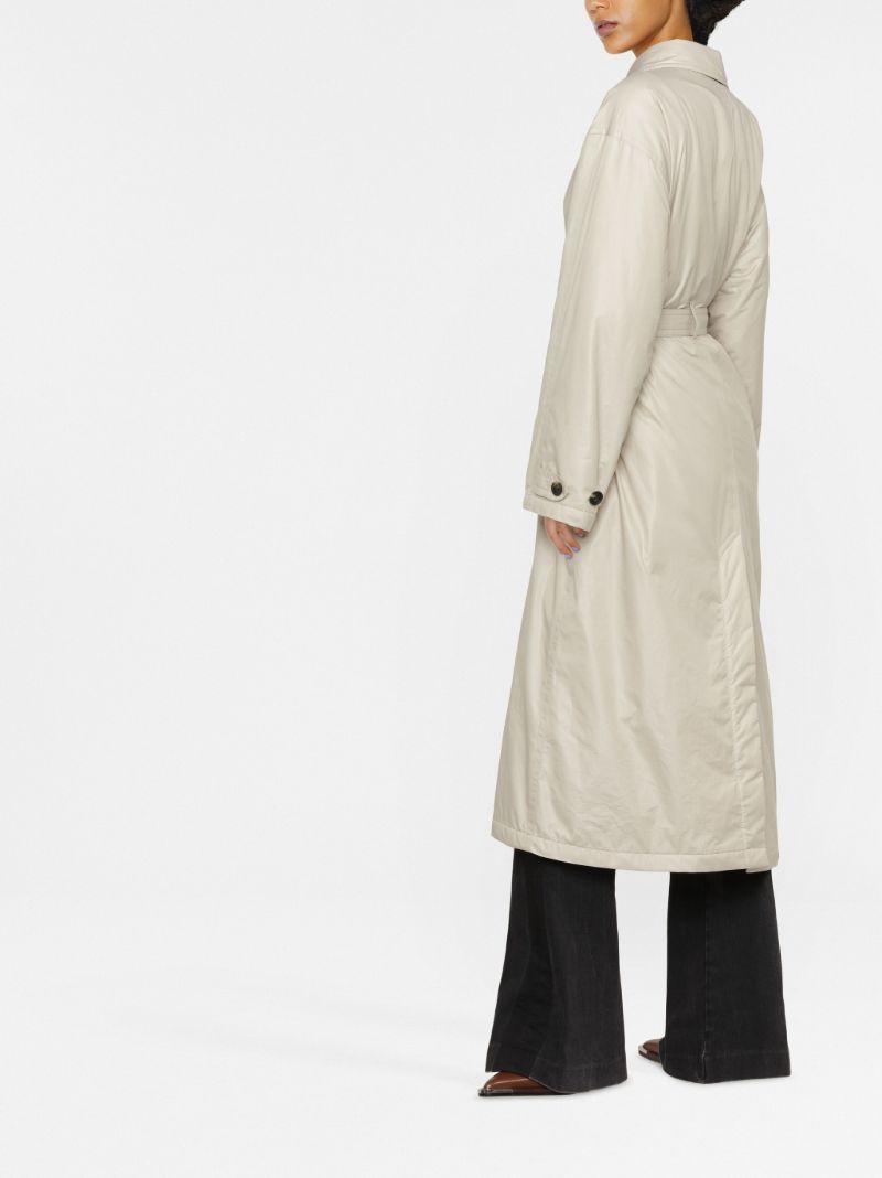 Neutral Crisley Belted Trench Coat